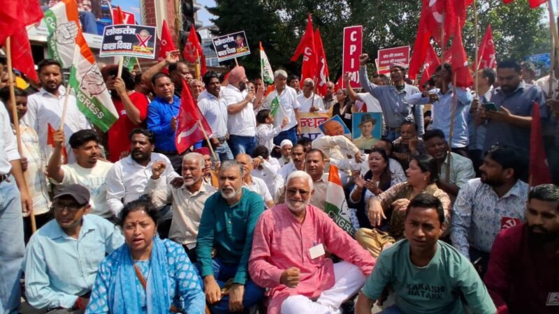 INDIA Bloc Holds ‘Save Vote’ Marches in Uttarakhand, Demands CEC Gyanesh Kumar’s Resignation